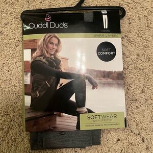 Cuddl Duds Gray Warm Layers Leggings